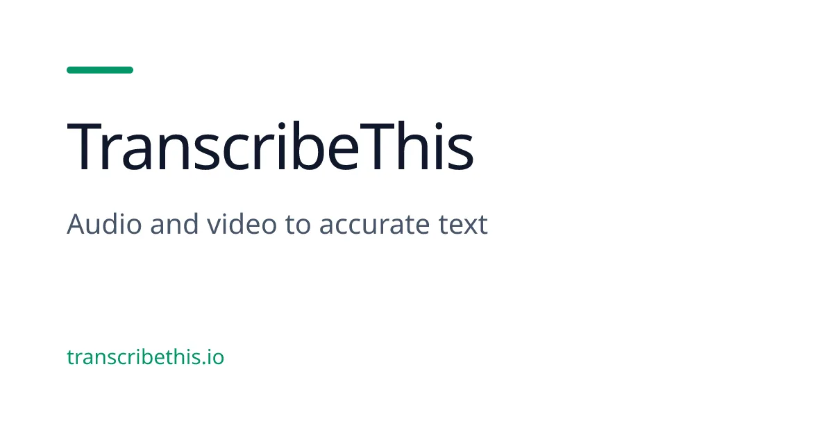 Preview of TranscribeThis
