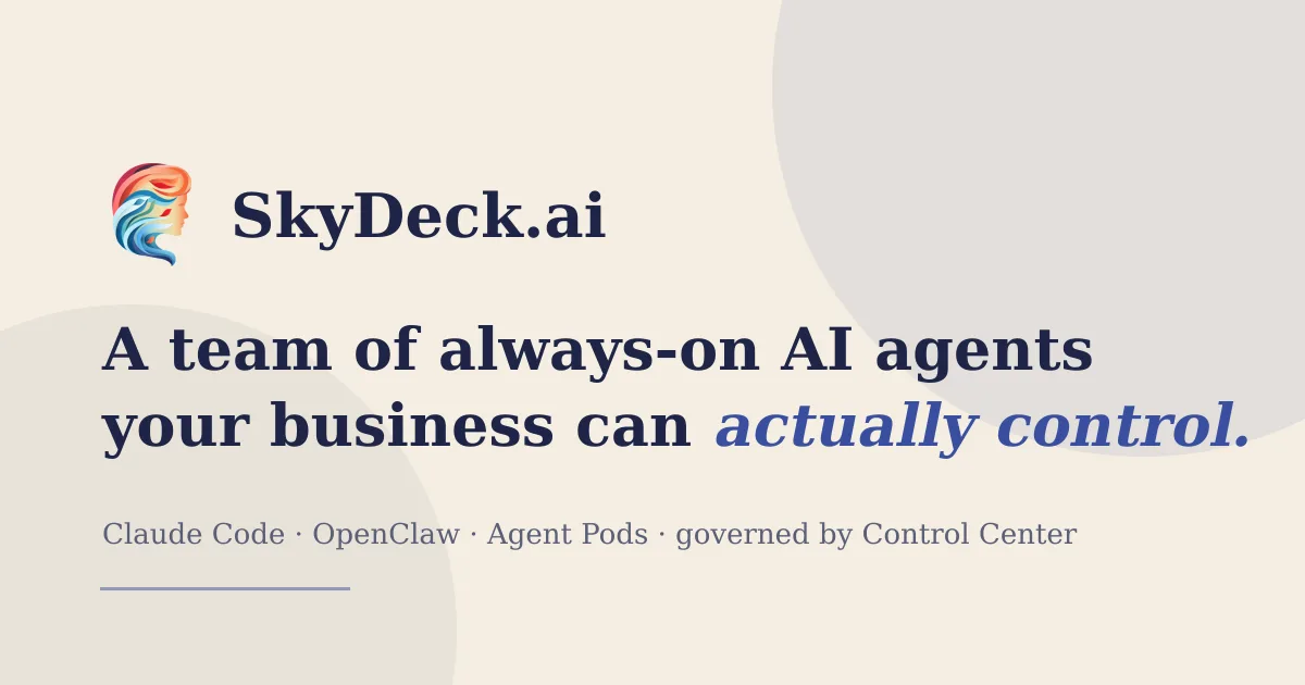 Preview of SkyDeck.ai