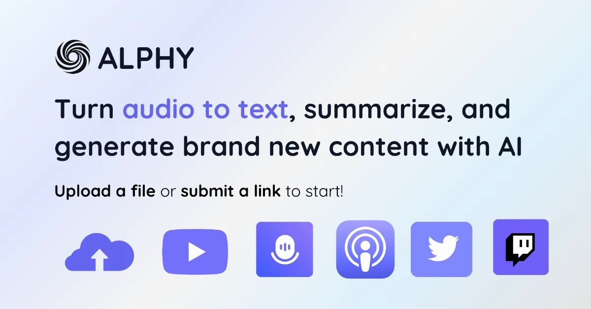 Preview of Alphy - Read-only audio archive
